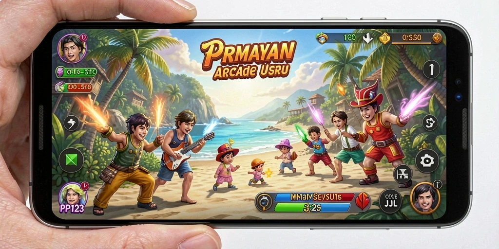 Tampilan menarik dari gameplay PP123 yang seru dan menantang.