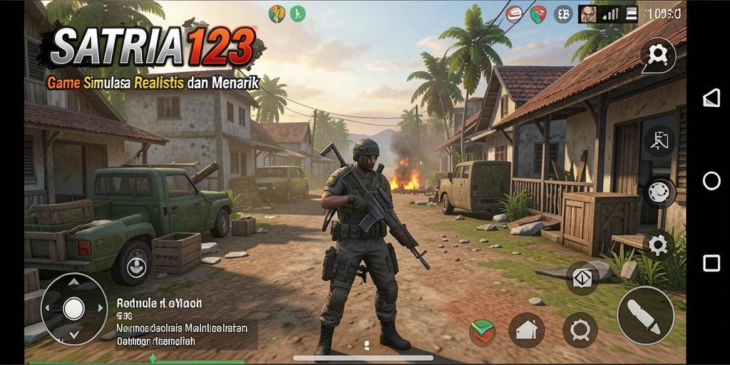 Tampilan gameplay SATRIA123 yang penuh warna dan menyenangkan.