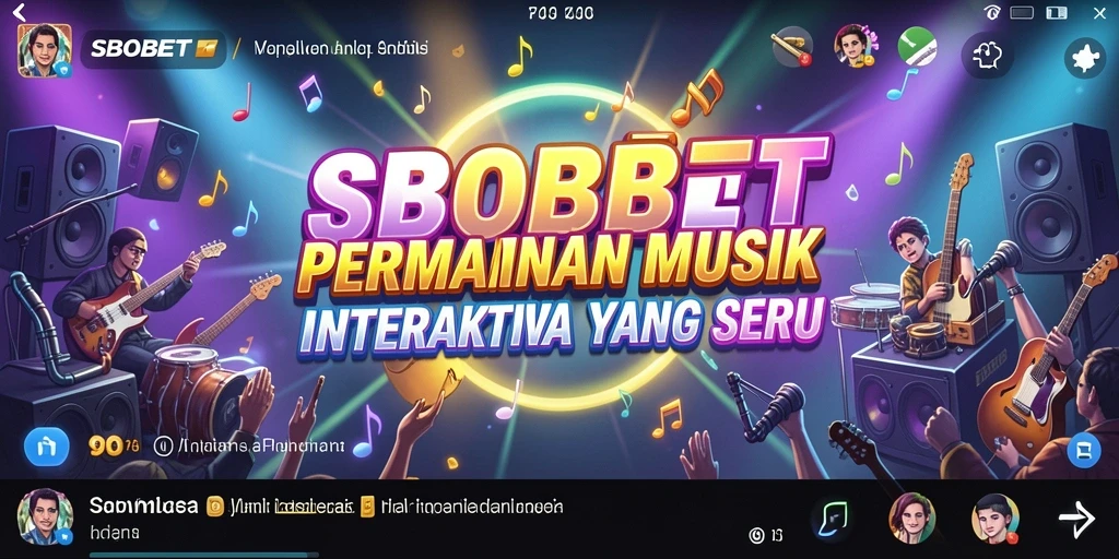 Tampilan gameplay SBOBET yang menarik dan interaktif dalam permainan musik.