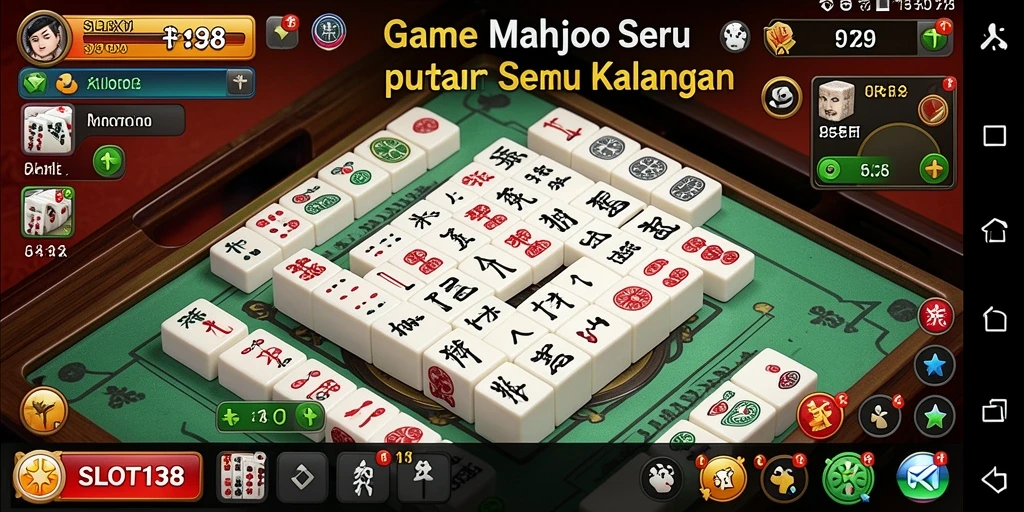 Tampilan gameplay Mahjong yang menarik di SLOT138.
